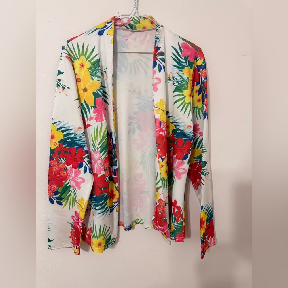 Floral Sheer Kimono Cardigan